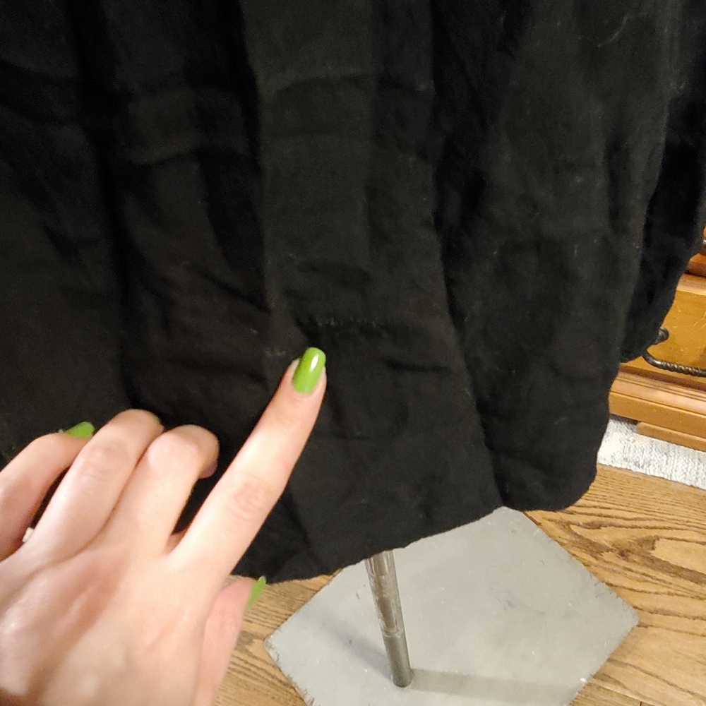 Doen Style Mini Tent Vintage Mini Swing 70s Small Black and Orange Lace Dress - Picture 8 of 14